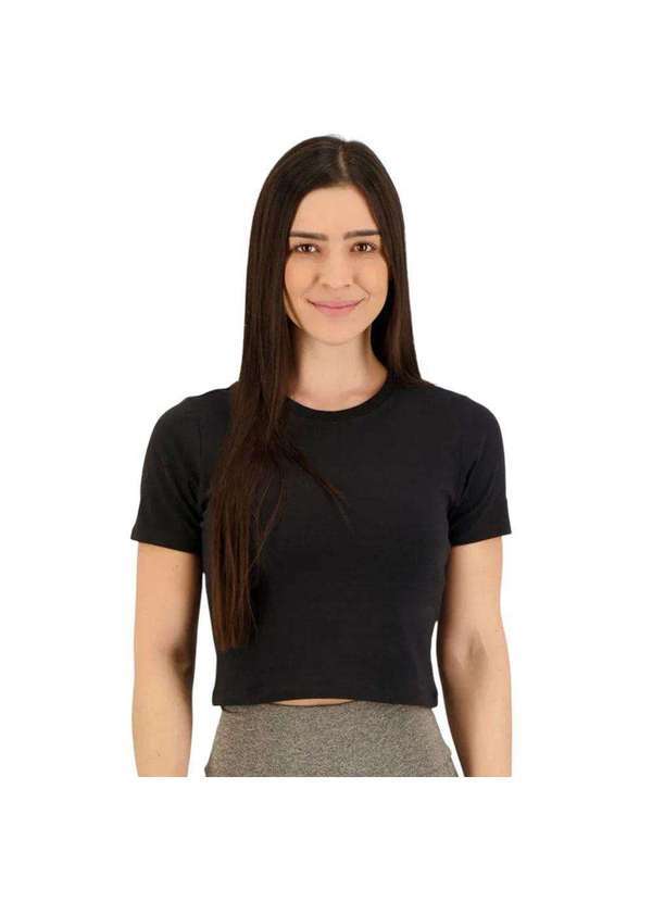 Fila - Camiseta Cropped Fila Basic X Feminina Preto