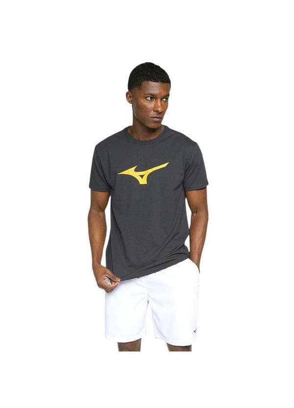 Mizuno - Camiseta Mizuno Basic Big Masculina Cinza