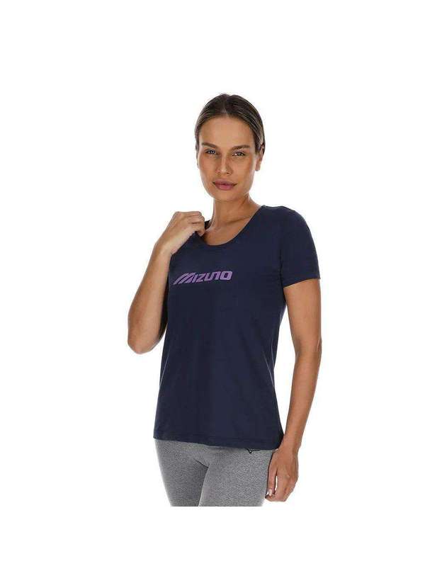 Mizuno - Camiseta Mizuno Basic Run Feminina Azul