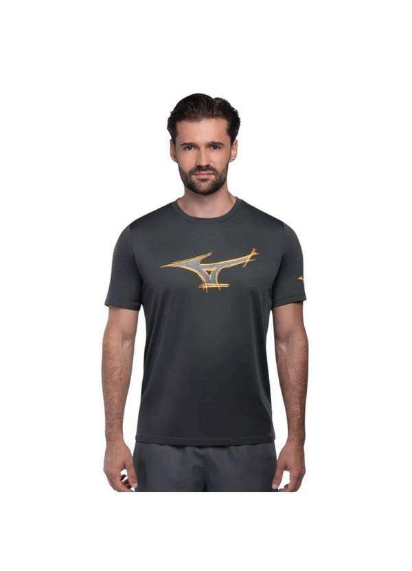 Mizuno - Camiseta Mizuno Energy Stamp Masculina Cinza