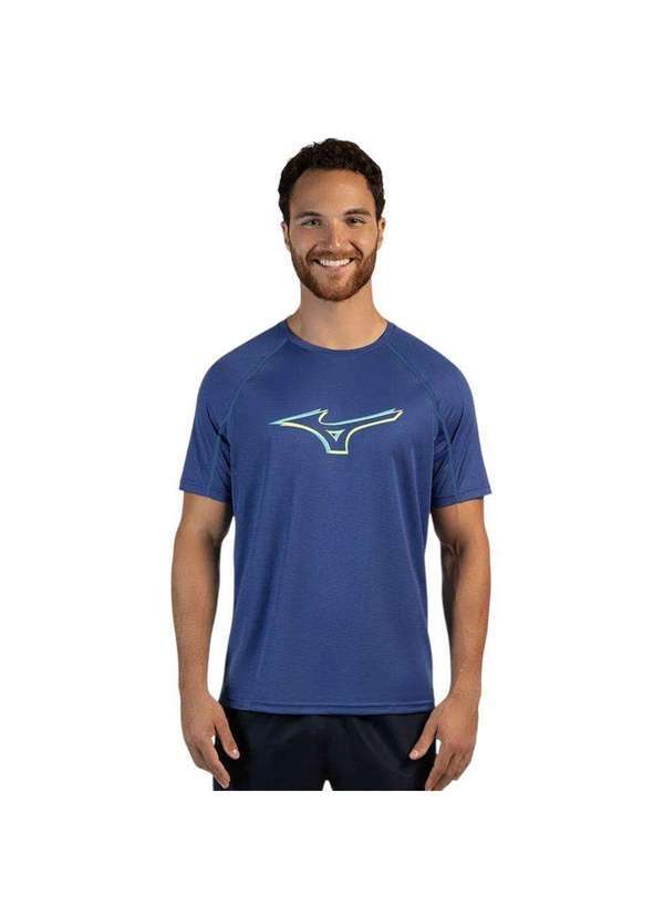 Mizuno - Camiseta Mizuno Run Easy 4 Masculina Azul