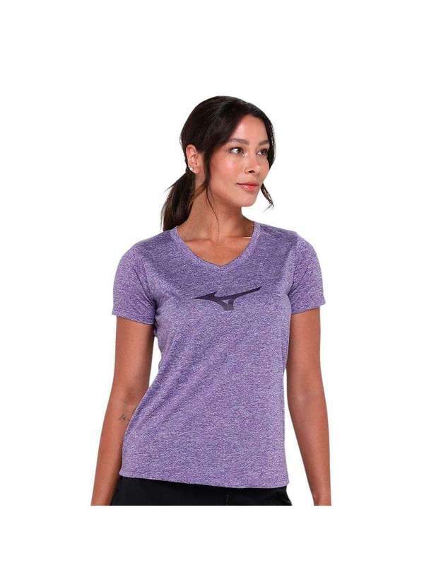 Mizuno - Camiseta Mizuno Spark Big Logo Feminina Roxo