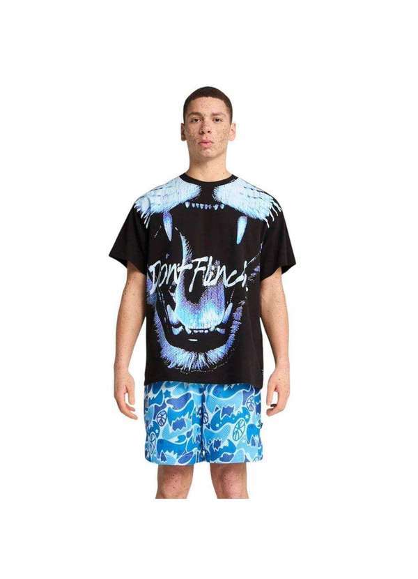 Puma - Camiseta Oversized Puma Roar Basketball Masculina Preto
