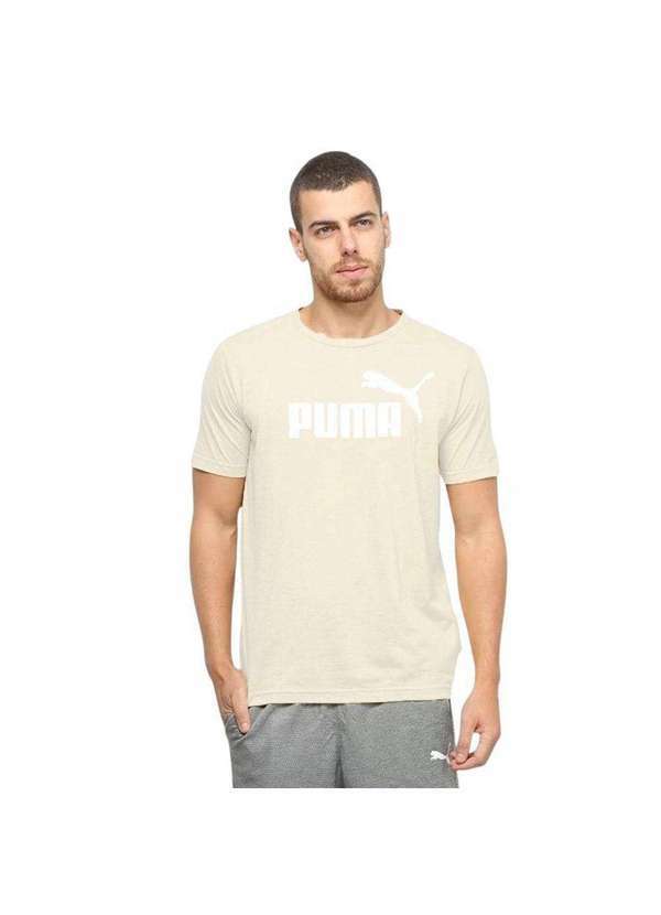 Puma - Camiseta Puma Ess No.1 Logo Tee Masculina Bege