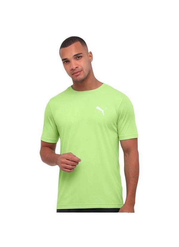 Puma - Camiseta Puma Ess Small Logo Poly Masculina Verde