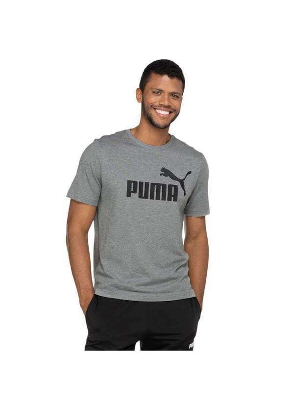 Puma - Camiseta Puma Essentials No. 1 Logo Masculina Cinza