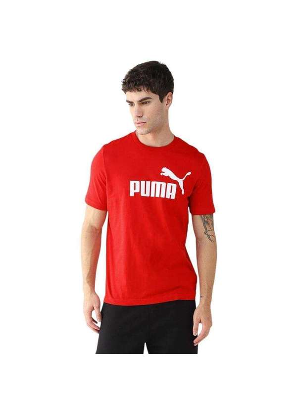 Puma - Camiseta Puma Essentials No. 1 Logo Masculina Vermelho