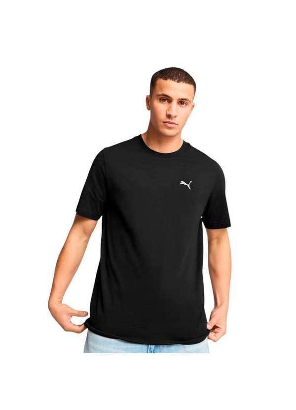 Puma - Camiseta Puma Essentials Smaal Logo Masculina Preto