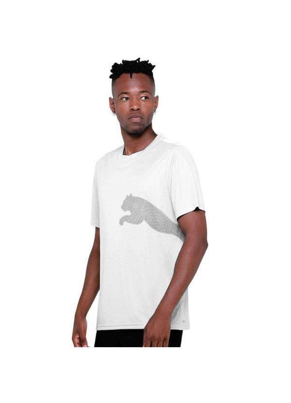 Puma - Camiseta Puma Tad Big Logo Masculina Branco