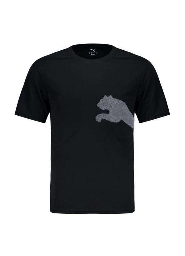 Puma - Camiseta Puma Tad Big Logo Masculina Preto
