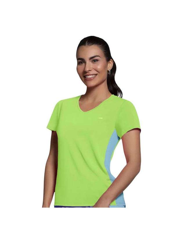 Selene - Camiseta Selene com Recorte Lateral Feminina Amarelo