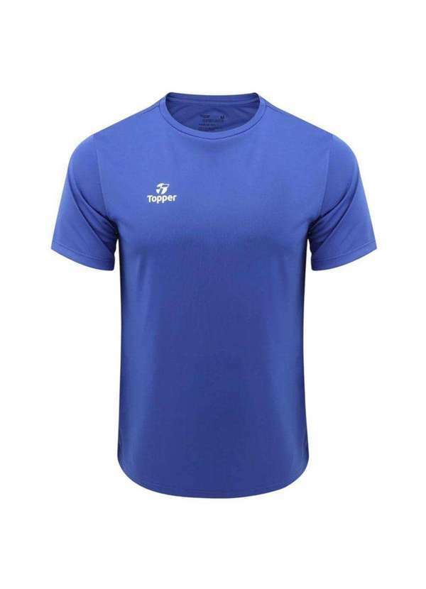 Topper - Camiseta Topper Fut Classic Plus Size Masculina Azul