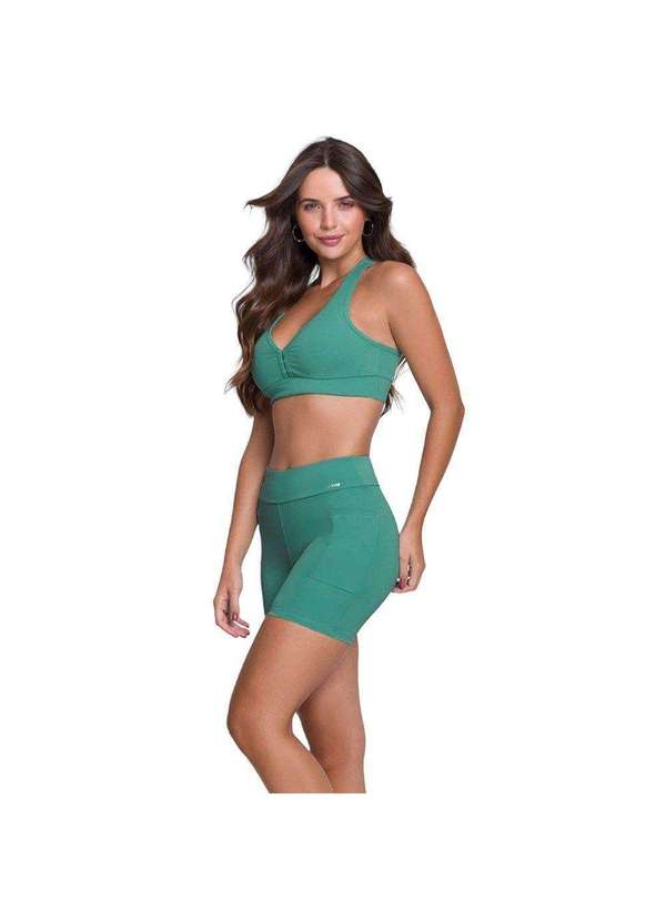 Selene - Conjunto Selene Top e Short Fitness Feminino Verde