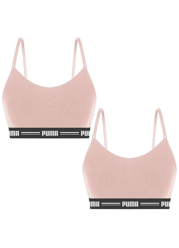 Puma - Kit 2 Tops Puma Modal Stretch Feminino Bege 1