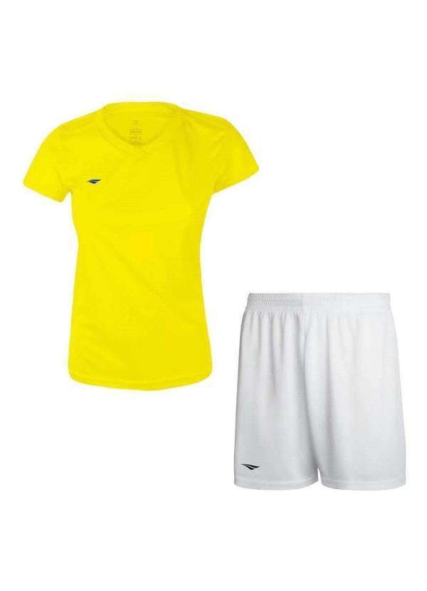 Penalty - Kit Penalty X Camiseta e Calção Feminino Amarelo