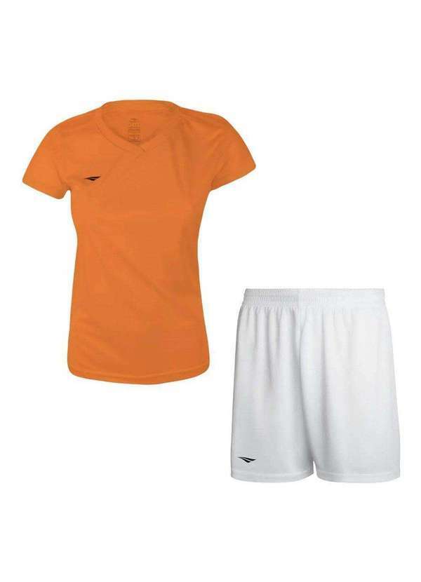 Penalty - Kit Penalty X Camiseta e Calção Feminino Laranja