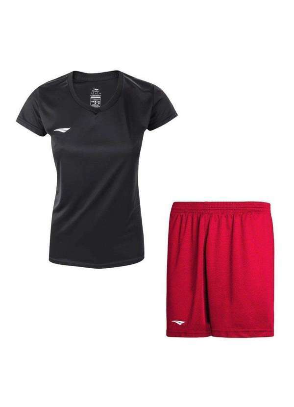 Penalty - Kit Penalty X Camiseta e Calção Feminino Preto