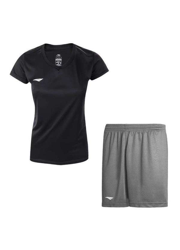 Penalty - Kit Penalty X Camiseta e Calção Feminino Preto