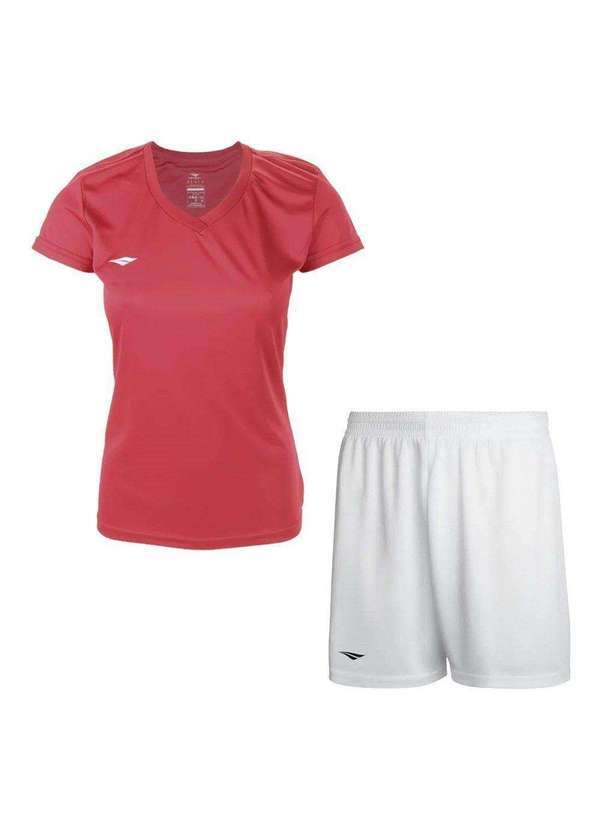 Penalty - Kit Penalty X Camiseta e Calção Feminino Vermelho