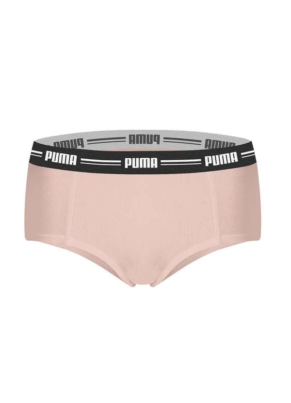 Puma - Kit Puma Top Modal Stretch e Calcinha Mini Boxer Feminino Bege 2