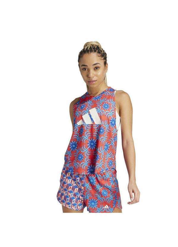 Adidas - Regata Adidas Farm Rio Tank Feminina Vermelho