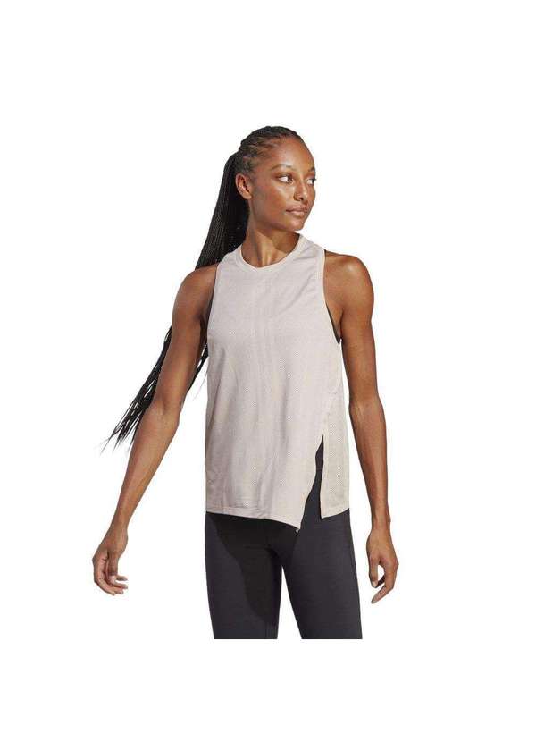 Adidas - Regata Adidas Hiit Quickburn Feminina Bege