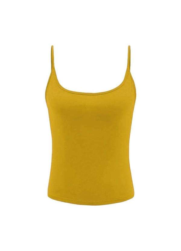 Pmc - Regata de Alcinha Pmc Básica Feminina Amarelo