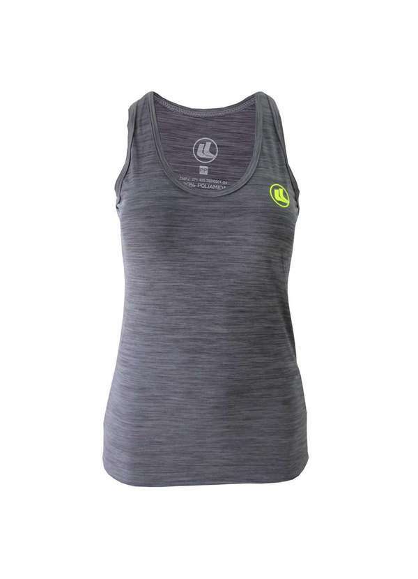 Esporte Legal - Regata Esporte Legal Rajada Poliamida Uv45 Feminina Cinza