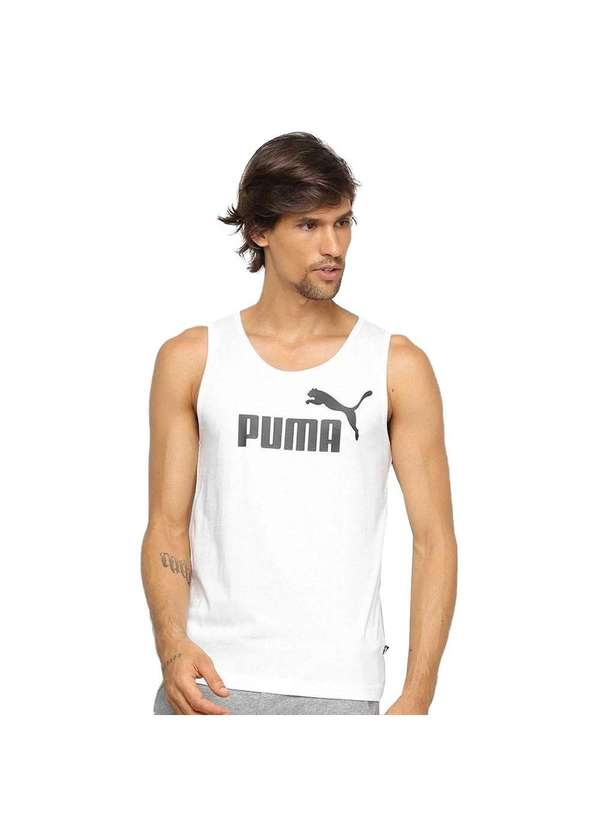 Puma - Regata Puma Essentials Tank Masculina Branco