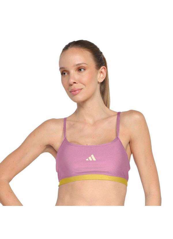 Adidas - Top Adidas Latin Fit Colorblock Feminino Rosa