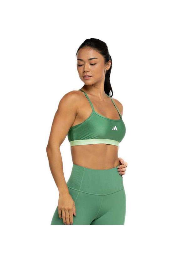 Adidas - Top Adidas Latin Fit Colorblock Feminino Verde