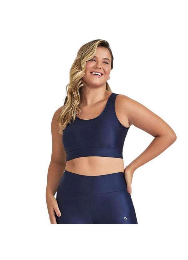 Cajubrasil - Top Caju Brasil Atletika com Tule Feminino Azul