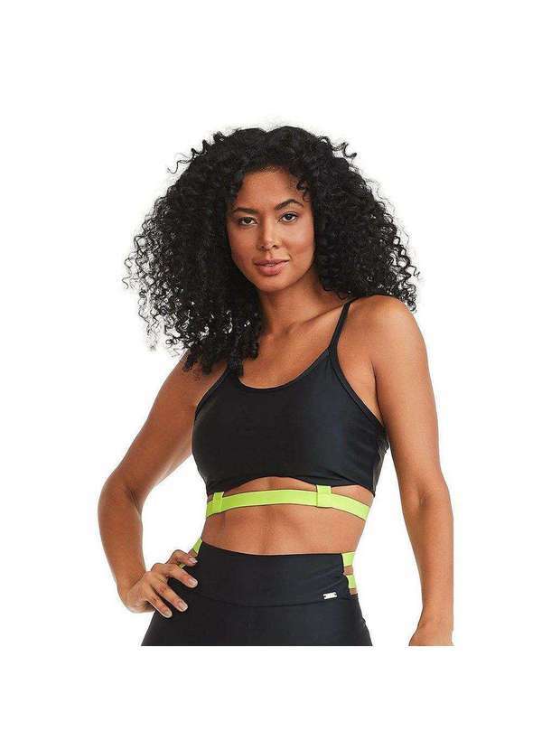 Cajubrasil - Top Cajubrasil Atletika Fashion Feminino Preto