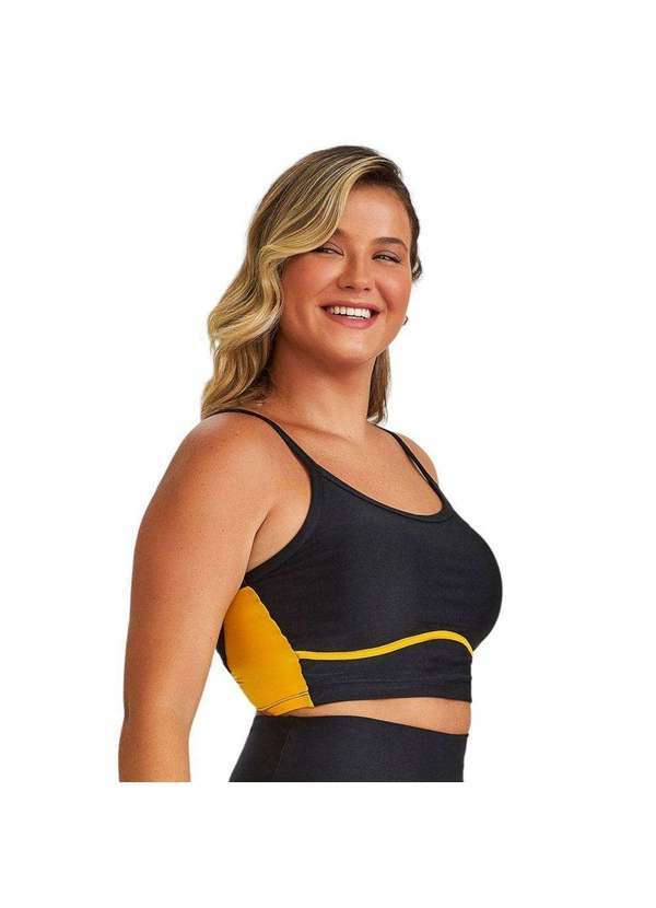 Cajubrasil - Top Cajubrasil Recorte Feminino Preto