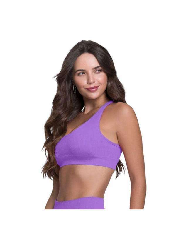 Selene - Top Canelado Selene sem Costura Feminino Roxo