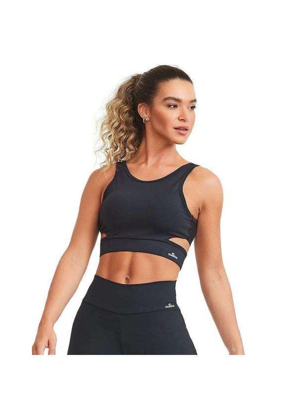 Cajubrasil - Top Cropped Cajubrasil Nz Vibes Feminino Preto