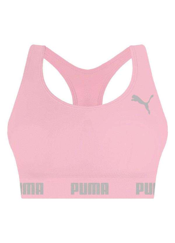 Puma - Top Nadador Puma sem Costura Feminino Rosa 1