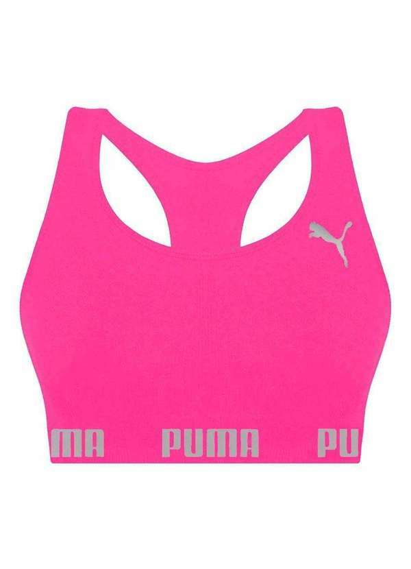 Puma - Top Nadador Puma sem Costura Feminino Rosa