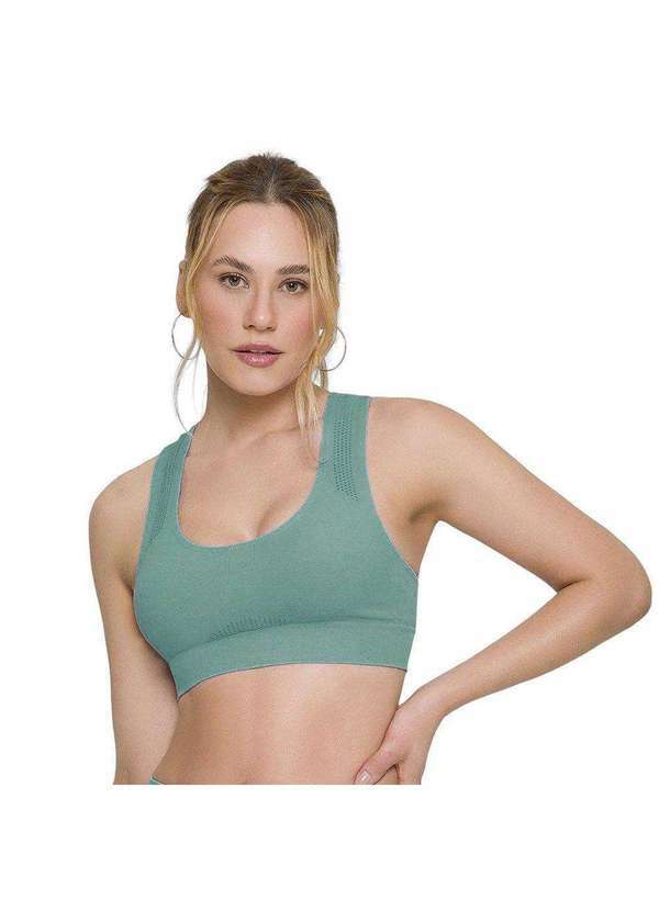 Selene - Top Nadador Selene sem Costura Feminino Verde