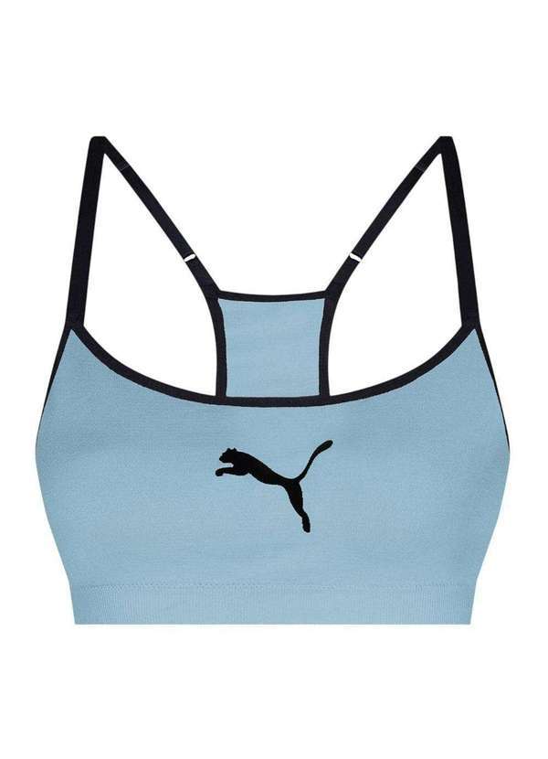 Puma - Top Puma com Bojo Regulador sem Costura Feminino Azul