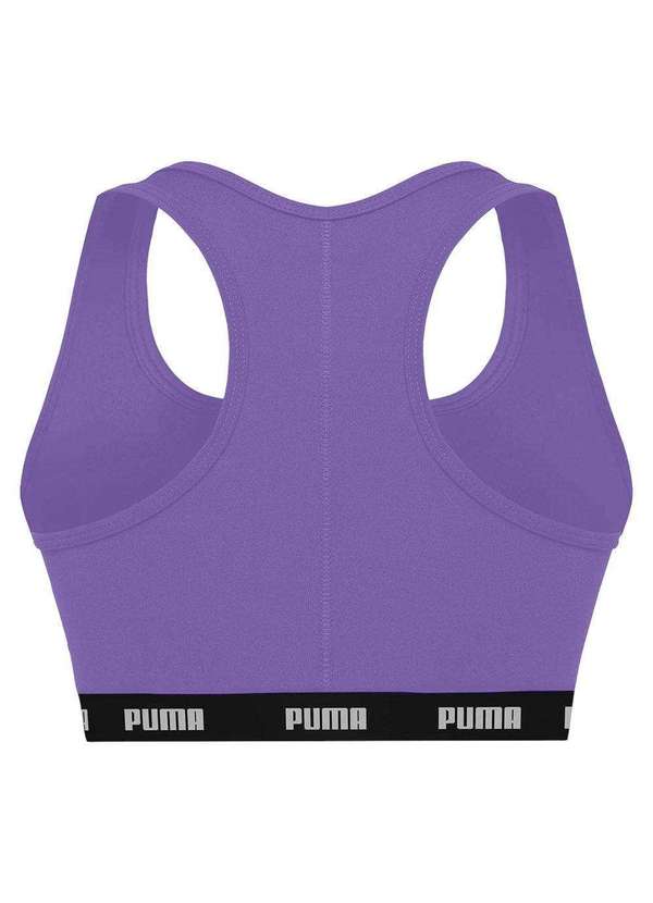 Puma - Top Puma Nadador com Bojo Feminino Roxo 2