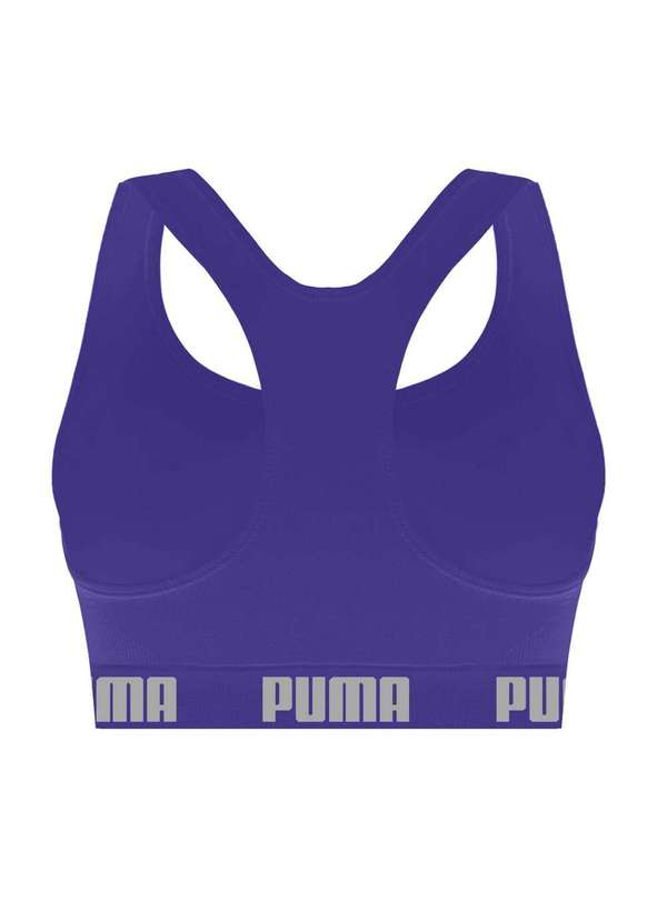 Puma - Top Puma Nadador sem Costura Feminino Roxo 2