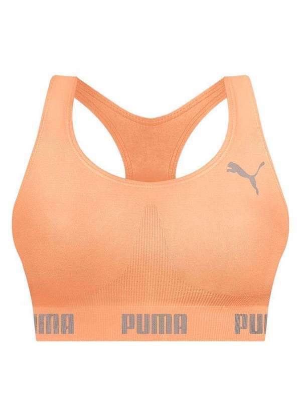Puma - Top Puma Nadador sem Costura Feminino Laranja
