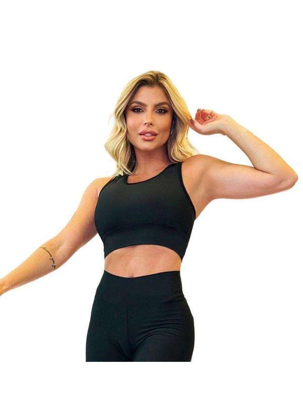 Esporte Legal - Top Sarrafo Suplex Feminino Preto