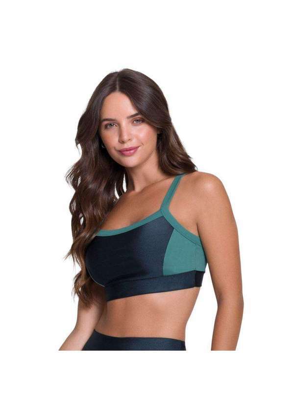 Selene - Top Selene com Bojo Fitness Feminino Azul