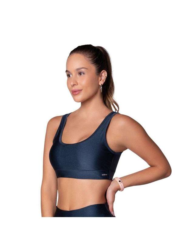 Selene - Top Selene com Bojo Removível Feminino Azul