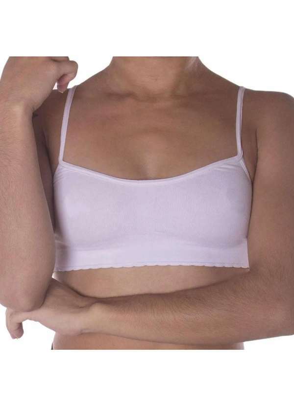 Selene - Top Selene sem Costura Infantil - Branco Branco