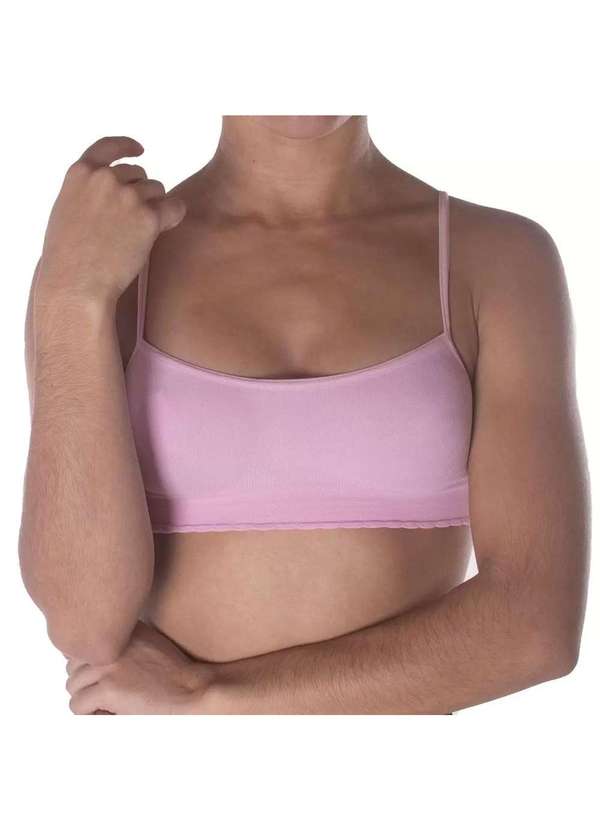 Selene - Top Selene sem Costura Infantil - Rosa Rosa