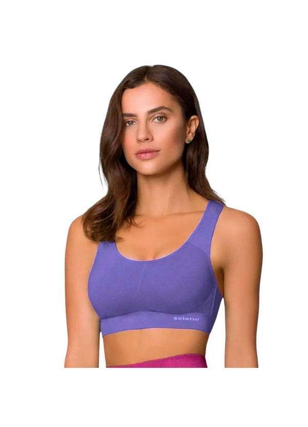 Selene - Top Selene Sport sem Costura Feminina Roxo