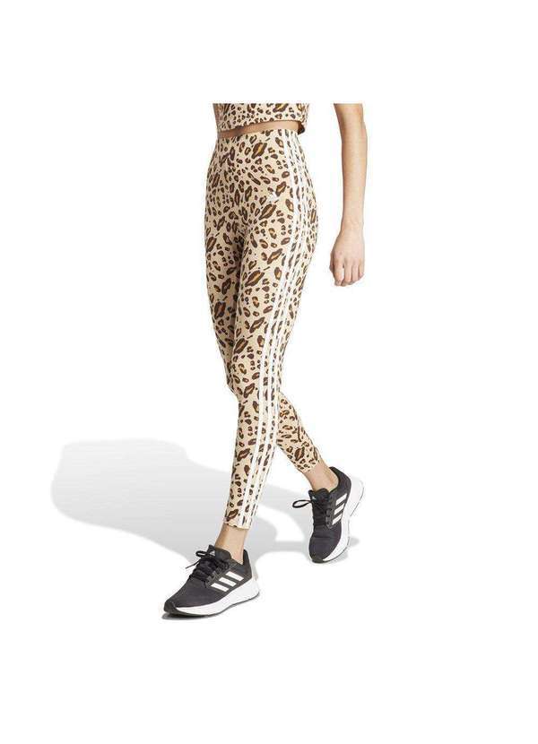 Adidas - Calça Legging Adidas Animal Essentials Feminina Bege